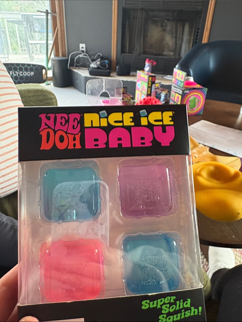 Nice Ice Doh Baby 4-Pack Solid Squish Toy - Blue, Pink, Purple, Teal